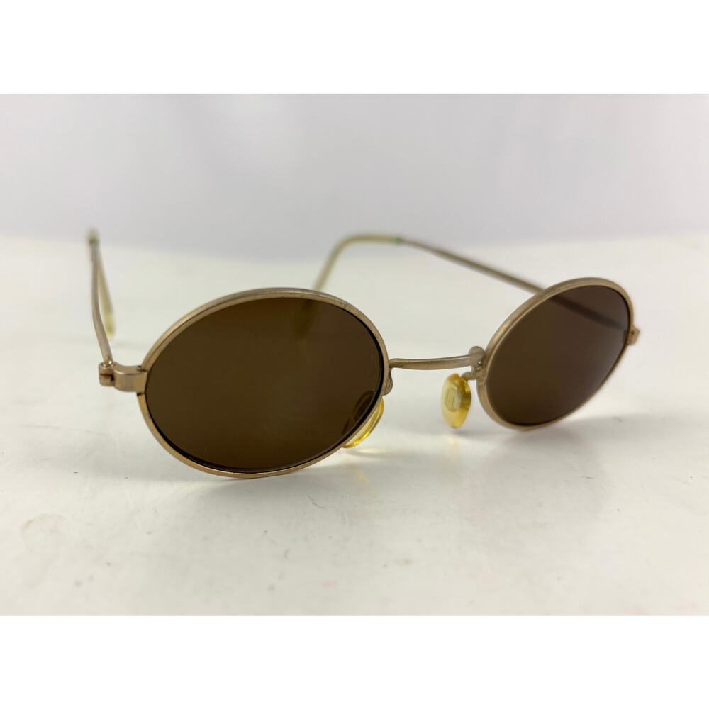 Vintage 1990s Round Children Sunglasses Gold